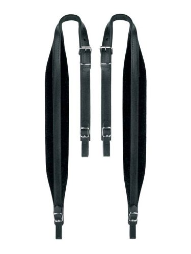 60-M-LV Boston  accordion straps pair, 48-72 basses, 82-87 x 6,0cm, black, top grain leather, velvet lining