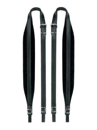 60-X-LV Boston  accordion straps pair, 120 basses, 102-107 x 6,0cm, black, top grain leather, velvet lining