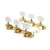 6105636011 Schaller GrandTune Classic Hauser machine heads pearloid white pegs, white string rollers, gold