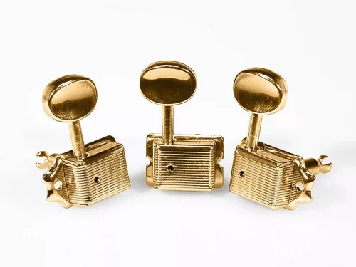 62-GL Boston  machine heads for guitar, 6x left, vintage style, metal buttons, gold