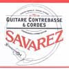 650-R Savarez  string set classic contrabass guitar, silverplated wound, scale 75 cm, normal tension