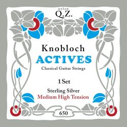   650KASQ Knobloch Sterling silver QZ string set classic MHT (Sterling silver and QZ nylon)