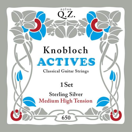 650KASQ Knobloch Sterling silver QZ string set classic MHT (Sterling silver and QZ nylon)