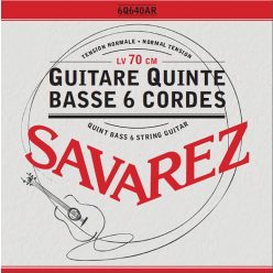   6Q640AR Savarez  string set classic, quint bass 6 string, scale length 70cm, standard tension, B/F#/D/A/E/B