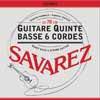 6Q640AR Savarez  string set classic, quint bass 6 string, scale length 70cm, standard tension, B/F#/D/A/E/B