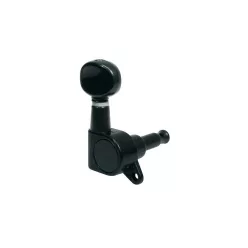   77-BL Boston  machine heads for guitar, die cast, 6x left, small buttons, black