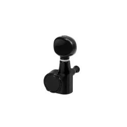  77-BR Boston  machine heads for guitar, die cast, 6x right, small buttons, black