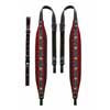 80-X-TVR Boston  accordion straps pair, 120 bas, tirol 102-107 x 8,0cm, backstr, "tiroler", leather & red velvet