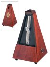 801M Wittner Maelzel metronome, pyramid shaped, wooden casing, without bell, mat silk, mahogany-colored