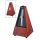 801M Wittner Maelzel metronome, pyramid shaped, wooden casing, without bell, mat silk, mahogany-colored