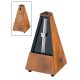803M Wittner Maelzel metronome, pyramid shaped, wooden casing, without bell, mat silk, walnut-colored