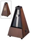 804 Wittner Maelzel metronome, pyramid shaped, wooden casing, without bell, high gloss finish, genuine walnut