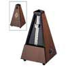 804M Wittner Maelzel metronome, pyramid shaped, wooden casing, without bell, mat silk, genuine walnut