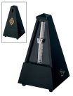 806 Wittner Maelzel metronome, pyramid shaped, wooden casing, without bell, high gloss finish, black