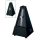 806 Wittner Maelzel metronome, pyramid shaped, wooden casing, without bell, high gloss finish, black