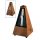 808 Wittner Maelzel metronome, pyramid shaped, wooden casing, without bell, mat, oak brown