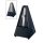 816K Wittner Maelzel metronome, pyramid shaped, plastic casing, with bell, black