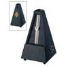 819 Wittner Maelzel metronome, pyramid shaped, wooden casing, with bell, mat, oak black