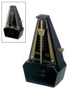 829561 Wittner Taktell Classic metronome, pyramid shaped, plastic casing, without bell, black/gilded