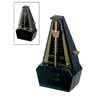 829561 Wittner Taktell Classic metronome, pyramid shaped, plastic casing, without bell, black/gilded