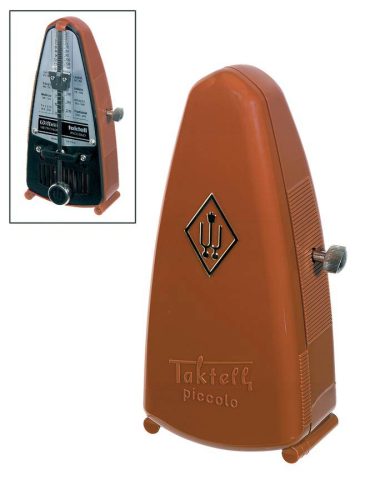 831 Wittner Taktell Piccolo metronome, plastic casing, without bell, mahogany-brown