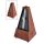 845111 Wittner Maelzel metronome, pyramid shaped, plastic casing, without bell, satin mahogany