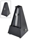 845161 Wittner Maelzel metronome, pyramid shaped, plastic casing, without bell, satin black