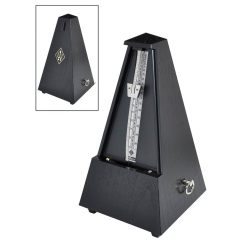   845161 Wittner Maelzel metronome, pyramid shaped, plastic casing, without bell, satin black