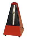 845201 Wittner Maelzel metronome, pyramid shaped, plastic casing, without bell, satin dark red