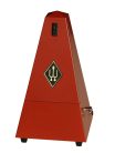 845201 Wittner Maelzel metronome, pyramid shaped, plastic casing, without bell, satin dark red