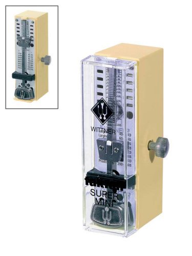 882051 Wittner Taktell Super Mini metronome, plastic casing, without bell, ivory