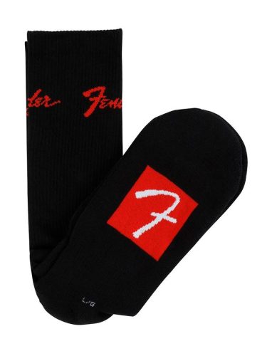 9100018506 Fender  Clothing logo stompsock, black, large