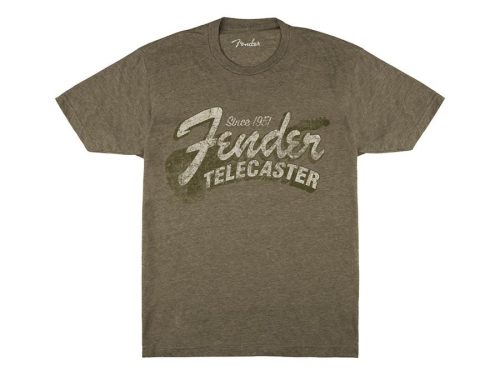 9101291397 Fender Clothing T-Shirts Since 1951 Telecaster t-shirt, military heather green, S