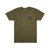 9101293397 Fender Clothing T-Shirts Stratocaster 70th Anniversary badge tee, olive, S