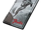 9106101001 Fender  vintage surfer advertisement luggage tag, black