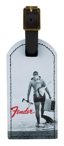 9106101002 Fender  vintage luggage tag, scuba diver