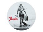 9106107000 Fender  vintage '60s ads coasters, black & white print on leather, 4 pcs.