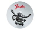 9106107000 Fender  vintage '60s ads coasters, black & white print on leather, 4 pcs.