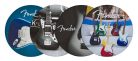 9106108000 Fender  guitar coasters, multi-colour leather, 4 pcs.