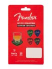 9106109000 Fender  pick shaped coasters, multi-coloured with logo, 4 pcs,