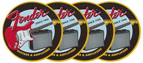 9106110000 Fender  1946 Guitars & Amps coaster set