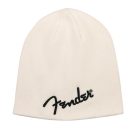 9106111701 Fender Clothing Headwear logo beanie, Arctic White, one size