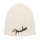 9106111701 Fender Clothing Headwear logo beanie, Arctic White, one size