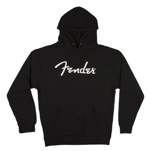 9113017506 Fender  Clothing spaghetti logo hoodie, black, L