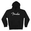 9113017606 Fender  Clothing spaghetti logo hoodie, black, XL