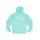 9113100306 Fender  Clothing spaghetti logo hoodie, daphne blue, S