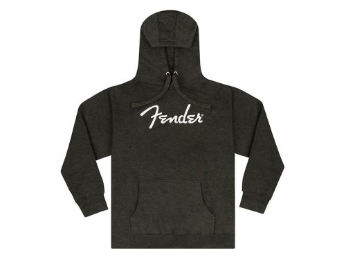 9113102806 Fender  Clothing spaghetti logo hoodie, grey heather, XXL