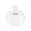 9113103406 Fender  Clothing spaghetti logo hoodie, olympic white, M