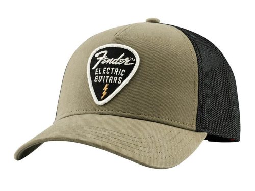 9122421200 Fender Clothing Headwear snap back pick patch hat, olive