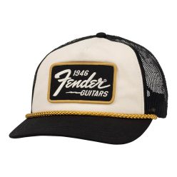   9122421201 Fender Clothing Headwear 1946 gold braid hat, cream/black